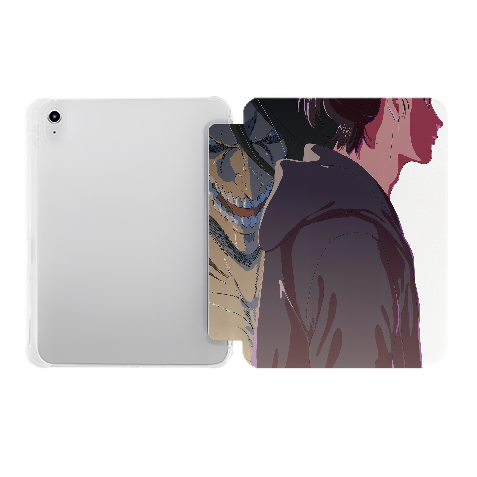 （画像用） 進撃の巨人 Attack on Titan IPad ケース ペン収納付き 三つ折りスタンド PUレザー×シリコン 対応機種9.5/10.5/10.9インチ